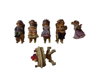 Família de ratinhos - Decoração