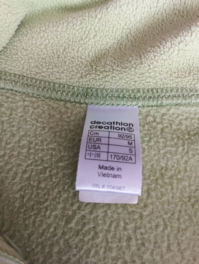 Sudadera polar verde M