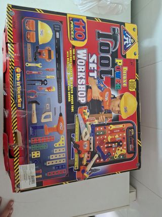 Taller herramientas juguete 110 piezas