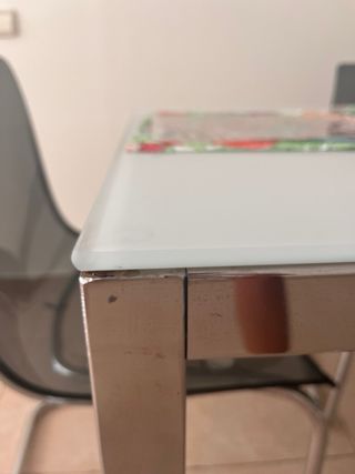 Mesa cocina 4 sillas - metal, cristal