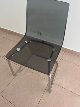 Mesa cocina 4 sillas - metal, cristal