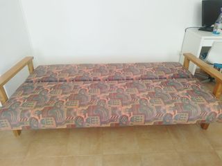 Sofá cama madera -  Multicolor