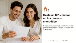 Instalación Aerotermia. Consumo -80%