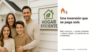 Instalación Aerotermia. Consumo -80%