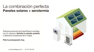 Instalación Aerotermia. Consumo -80%