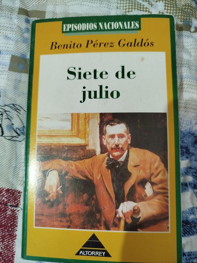 Libro siete de Julio. De Benito Pérez Galdós.