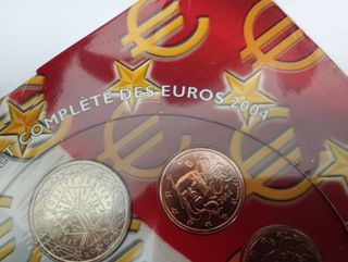 Colección estuche euro set monedas Francia 2004