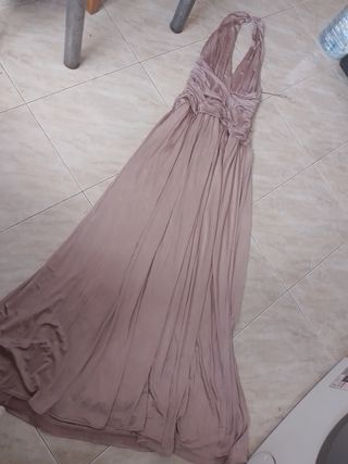 Vestido rosa elegante novia fiesta