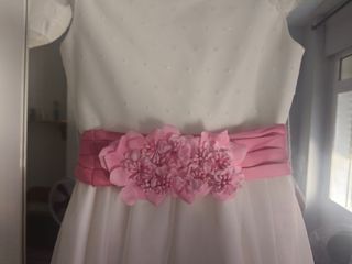 Vestido  blanco de comunión niña 10 años