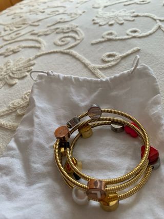 Bimba y Lola - Pulsera y anillo dorados