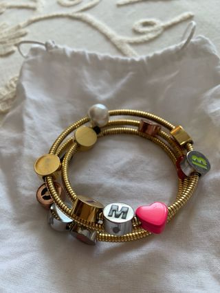 Bimba y Lola - Pulsera y anillo dorados