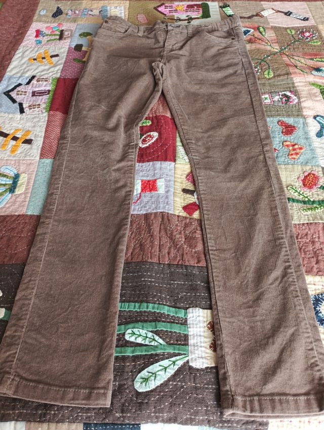 Pantalones pana marrón - Talla 13-14