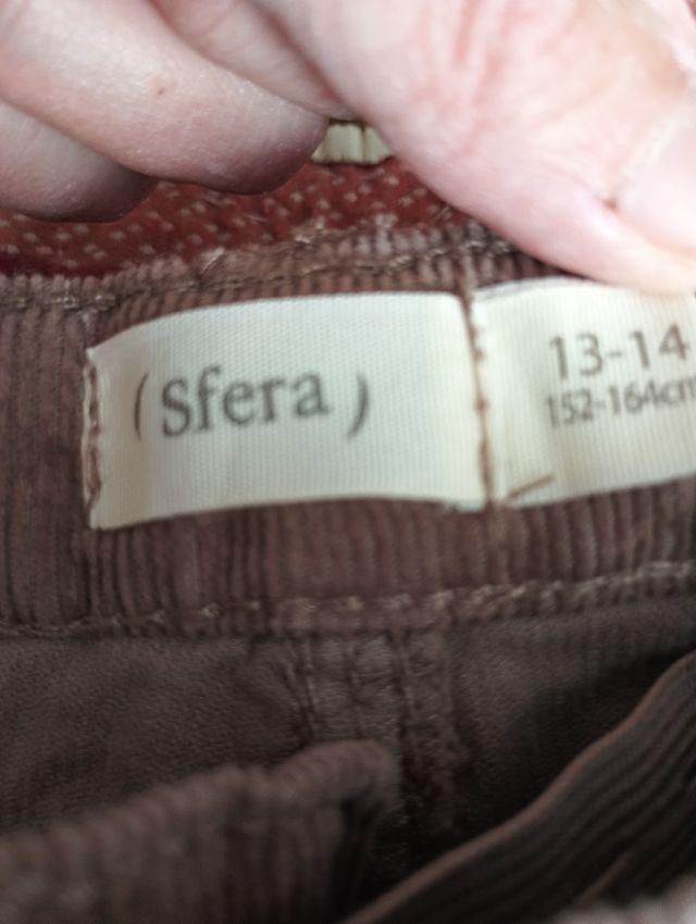 Pantalones pana marrón - Talla 13-14