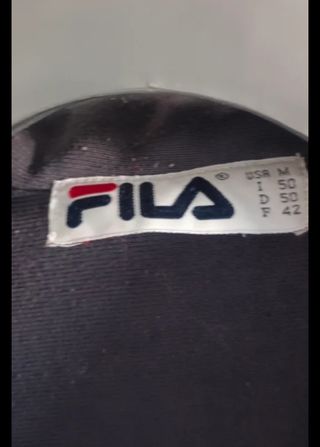 Chaqueta Fila deportiva azul y amarilla