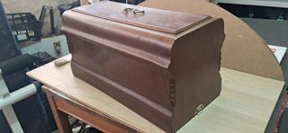 tapa de madera máquina de coser