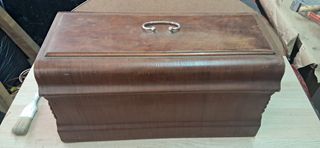 tapa de madera máquina de coser