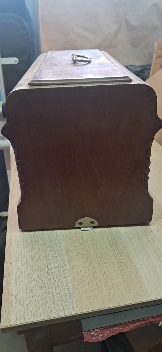 tapa de madera máquina de coser