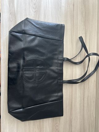Bolso tote negro grande