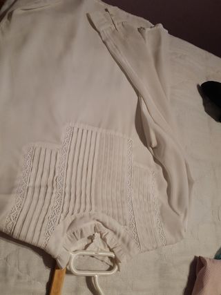 Blusa boho beige L - SFERA