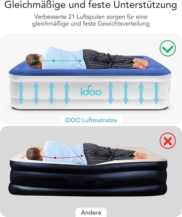 Colchón inflable iDOO con bomba