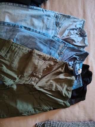 Pantalones premamá (8) - Azul & Verde