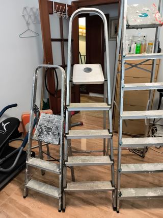 3 Escaleras de Aluminio