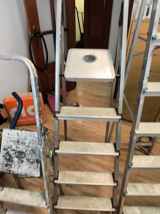 3 Escaleras de Aluminio