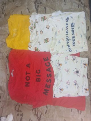 5 Camisetas Pull&Bear - Variadas
