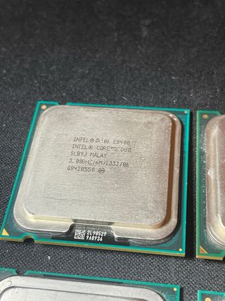 4 procesadores Intel Dual Core y Core 2 Duo