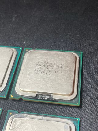 4 procesadores Intel Dual Core y Core 2 Duo