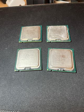 4 procesadores Intel Dual Core y Core 2 Duo