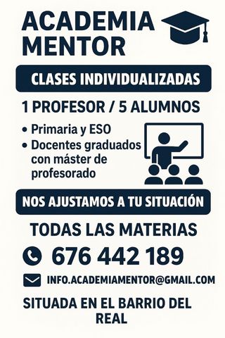 Clases individualizadas Primaria y Eso