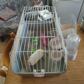 Jaula roedores - Gris y Blanca PRECIO NEGOCIABLE