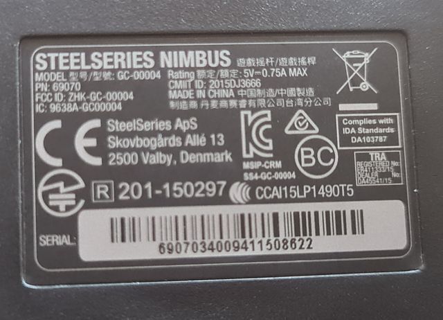 Mando SteelSeries Nimbus Gaming