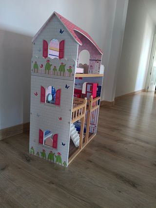 Casa Muñecas 3 Plantas Madera