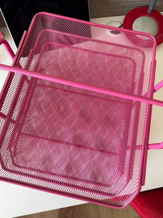 Organizador escritorio 3 bandejas rosa