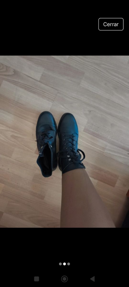 Botas militares negras mujer