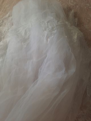 Velo novia blanco - encaje
