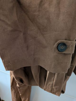 Mono Zara lino marrón nuevo