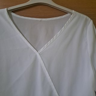 Blusa blanca manga larga