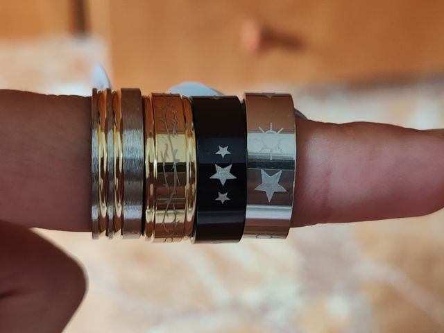 Anillos Acero - Dorados y Plateados