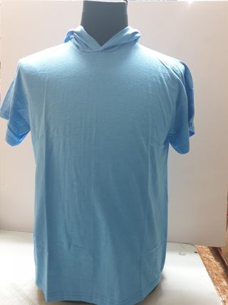 Lote 75 Camisetas c/ capucha manga corta Algodón 