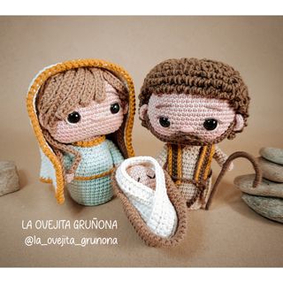 Belén amigurumi Navidad: 11 piezas
