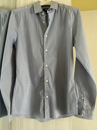 Camicia H&M a righe blu