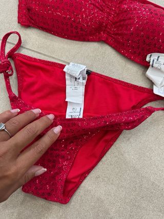 Bikini rosso glitter