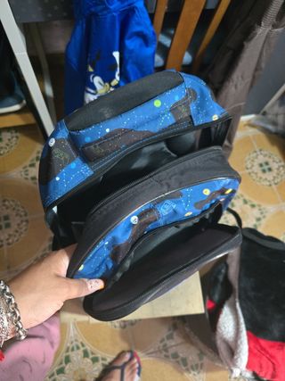Mochila Gamer - Azul y Negra