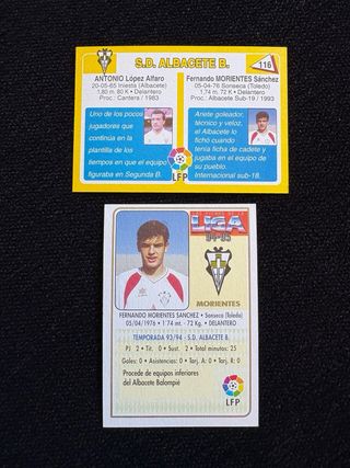 Cromos Rookie Fernando Morientes 1994 