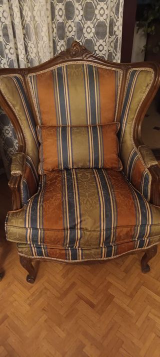 Conjunto de sofá y 2 sillones estilo Luis XV