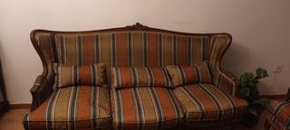 Conjunto de sofá y 2 sillones estilo Luis XV