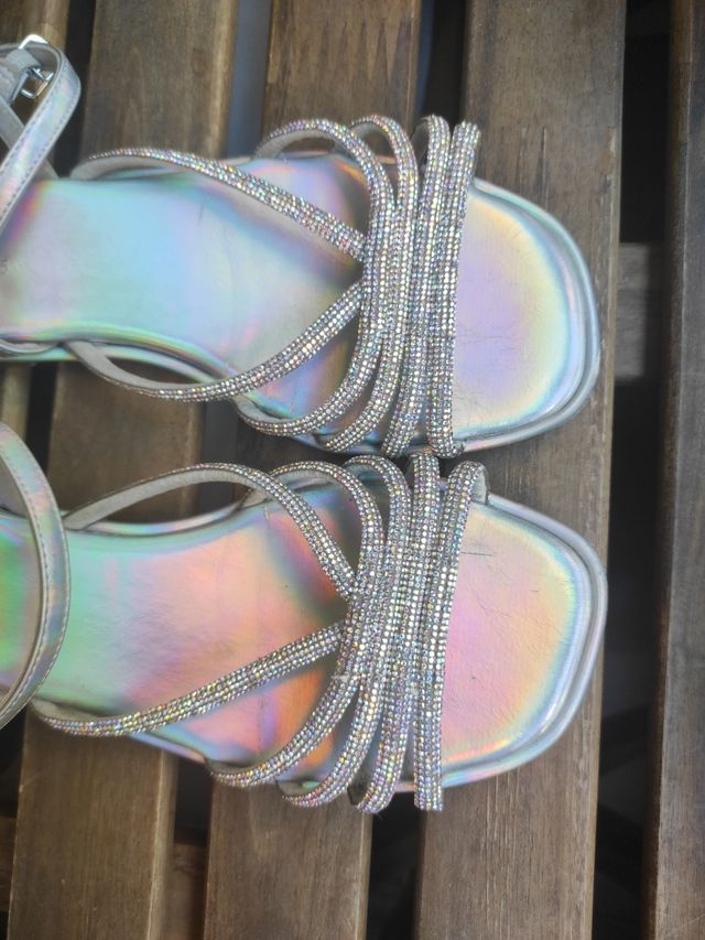 Sandalias Zara Plana 35